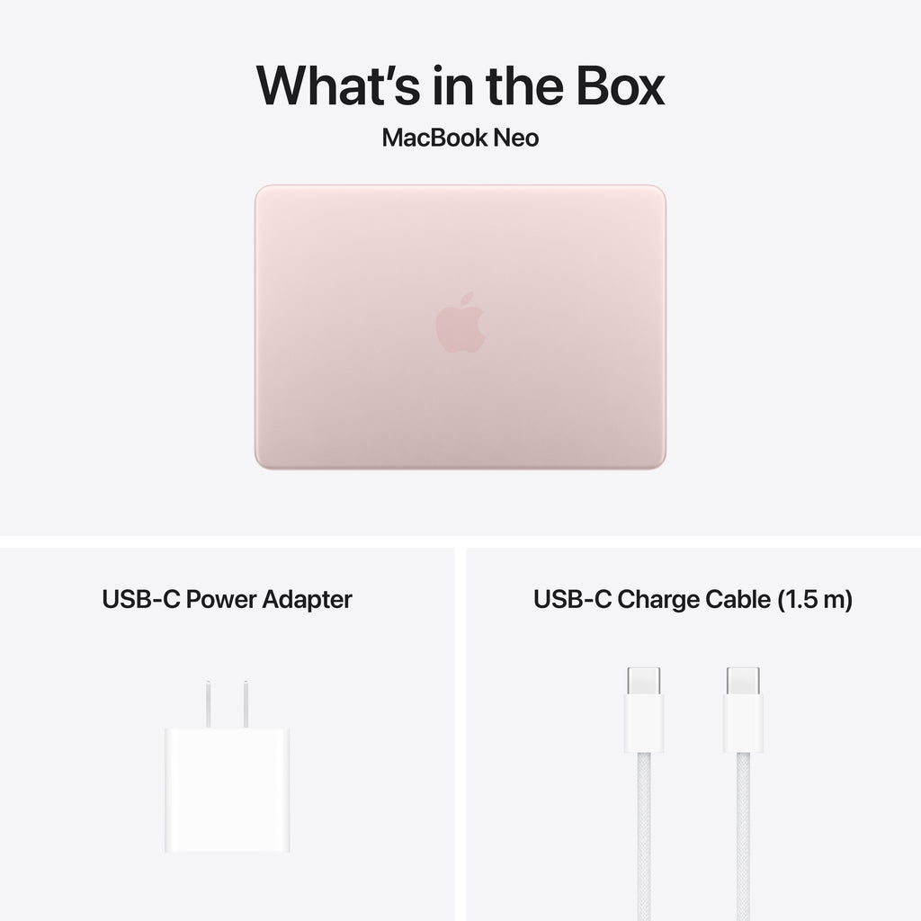 MacBook Neo - 512GB Storage - Magic Keyboard with Touch ID - Blush