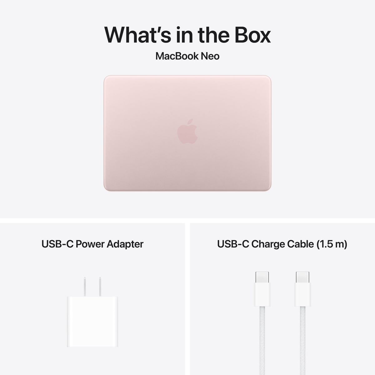 MacBook Neo - 512GB Storage - Magic Keyboard with Touch ID - Blush
