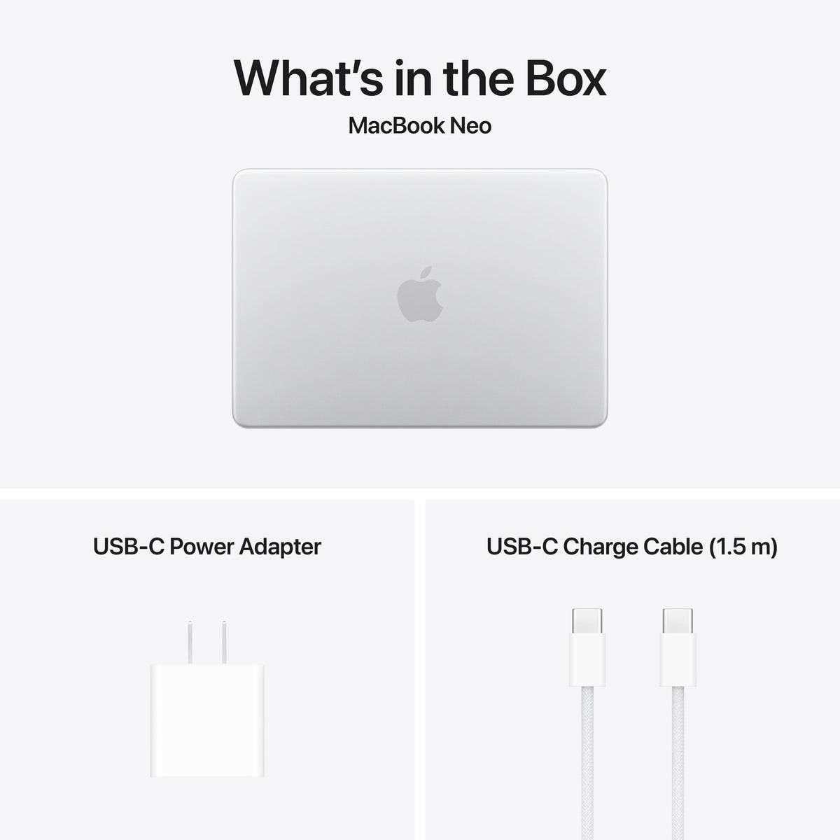 MacBook Neo - 512GB Storage - Magic Keyboard with Touch ID - Silver