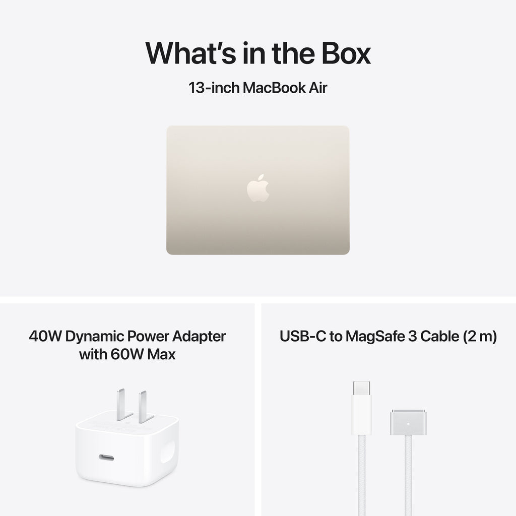 13-inch MacBook Air - M5 10-core CPU 10-core GPU - 16GB Memory - 4TB Storage - Starlight