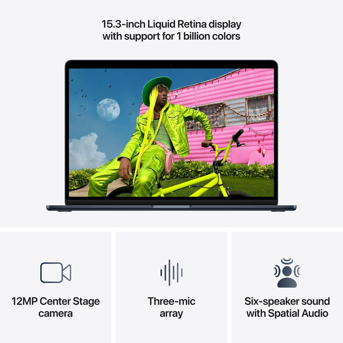 15-inch MacBook Air - M5 10-core CPU 10-core GPU - 32GB Memory - 512GB Storage - Midnight