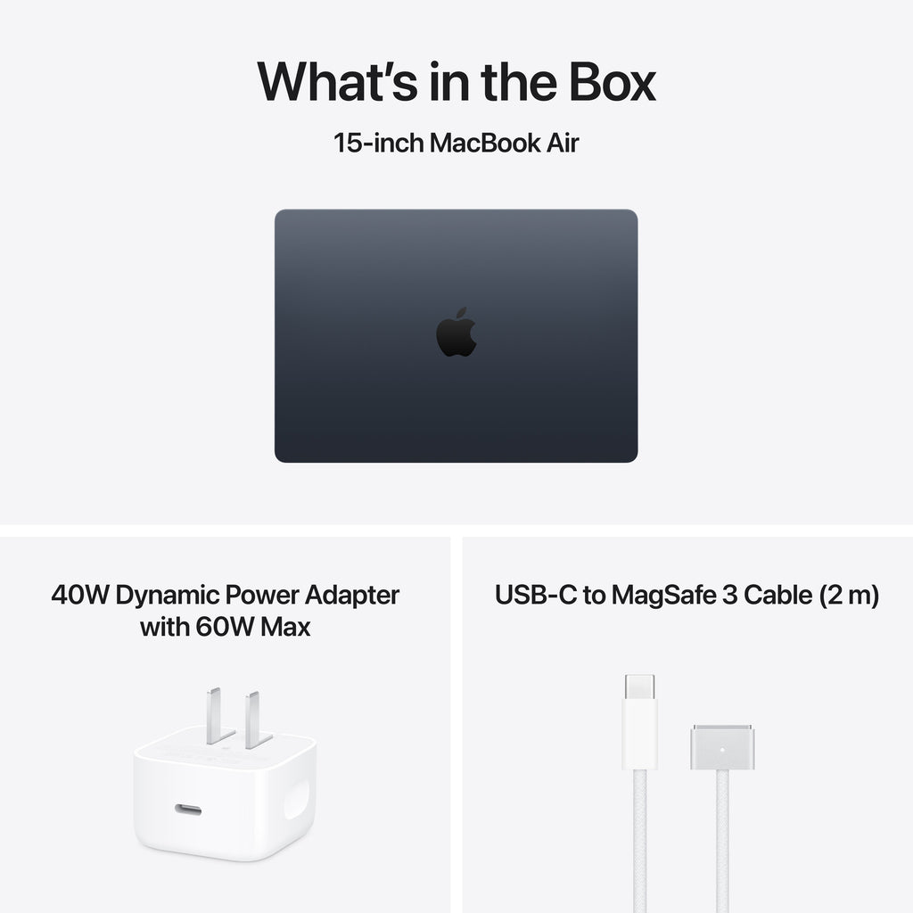 15-inch MacBook Air - M5 10-core CPU 10-core GPU - 16GB Memory - 2TB Storage - Midnight
