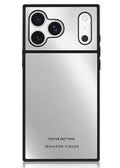 FLAUNT x Jennifer Fisher - SQUARE® Silver Metallic Mirror iPhone Case