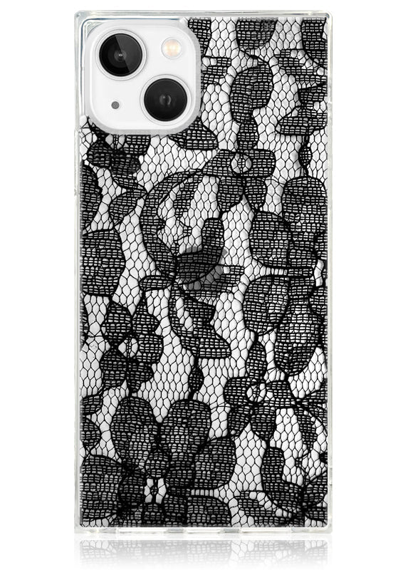 SQUARE® Black Lace iPhone Case