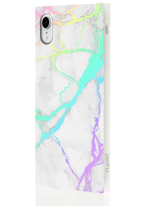 SQUARE® Holographic Marble iPhone Case