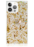 SQUARE® Shell and Gold Flake iPhone Case