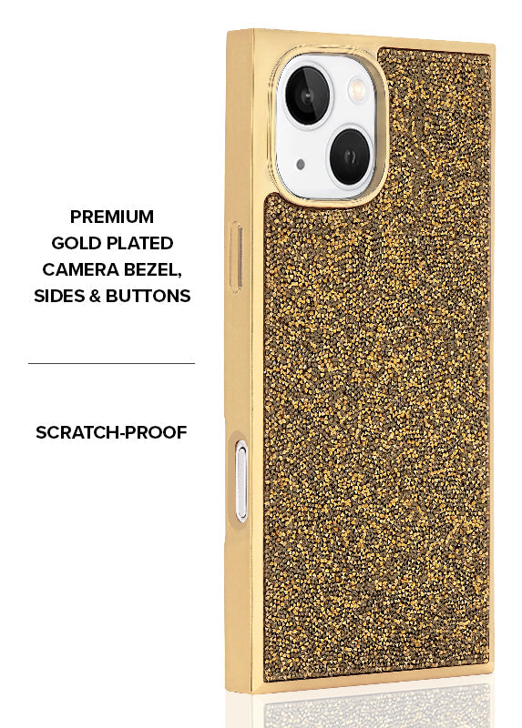 Elite Collection - SQUARE® Gold Crystal Elegance iPhone Case
