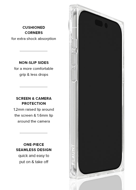 SQUARE® Rainbow Confetti Tortoise Shell iPhone Case
