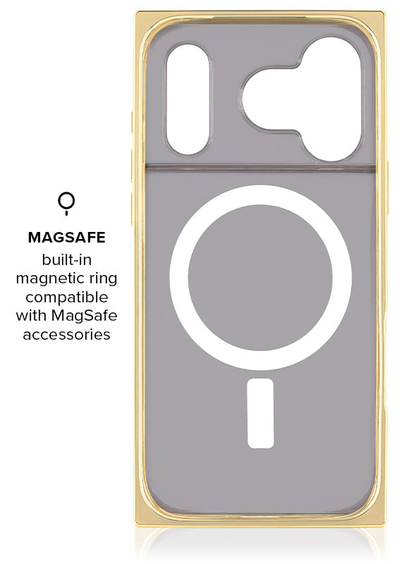 Elite Collection - SQUARE® Gilded Faux Rose Quartz iPhone Case
