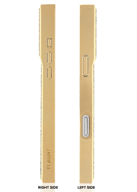 Elite Collection - SQUARE® Gold Crystal Elegance iPhone Case