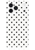 SQUARE® White Polka Dot iPhone Case