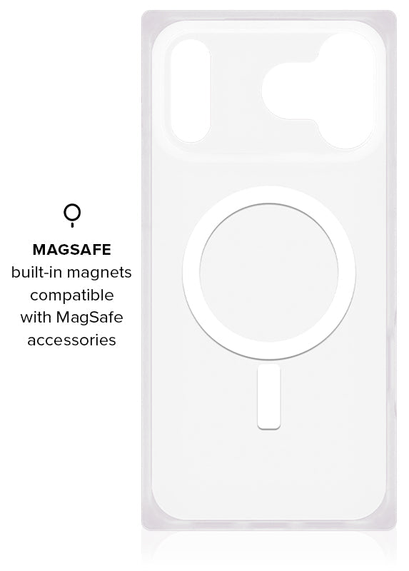 SQUARE® White Polka Dot iPhone Case
